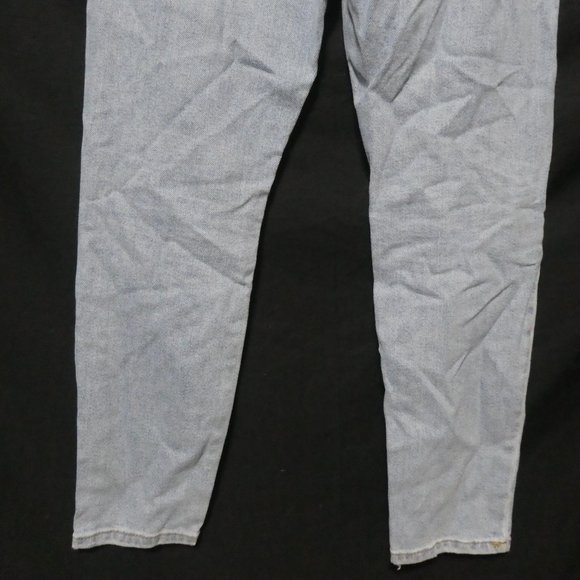 FOREVER 21 | size 30 | Damaged / Distressed | Faded Blue Denim | Button Fly - Picture 13 of 16
